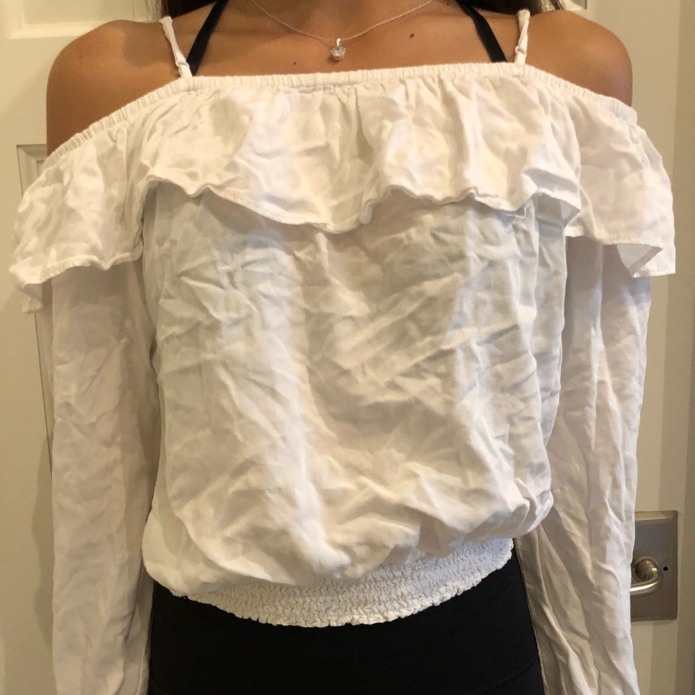 H&M cold shoulder top